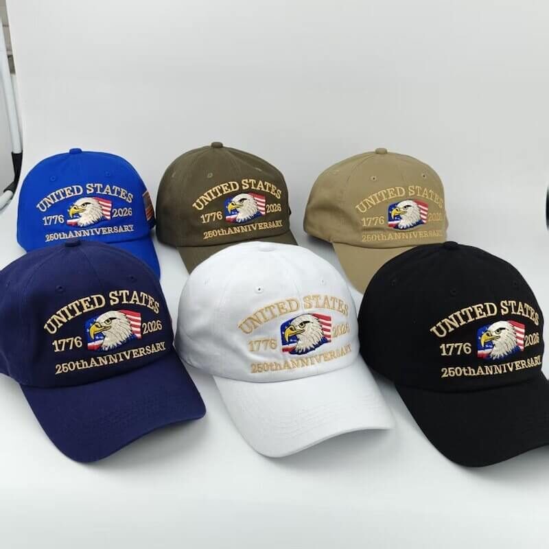 US th Anniversary Custom Baseball Cap – Embroidered Patriotic Hat Wholesale Adjustable Cotton Cap for Importers US th Anniversary Custom Baseball Cap – Embroidered Patriotic Hat Wholesale Adjustable Cotton Cap for Importers