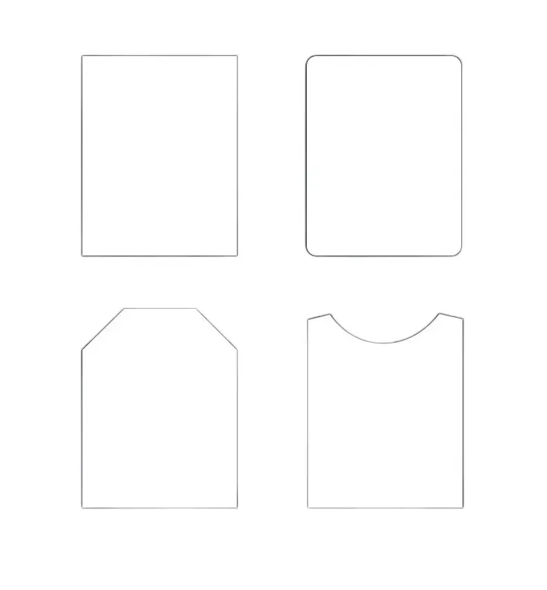 knit beanie cardboard insert custom shapes