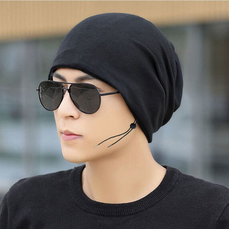 Chapéu de gorro impresso de rua urbana ajustável personalizado unissex com cordão retrô desleixado boné CNCAPS OEM ODM fábrica atacado Custom Adjustable Urban Street Printed Beanie Hat Unisex Drawstring Retro Slouch Cap CNCAPS OEM ODM Factory Wholesale