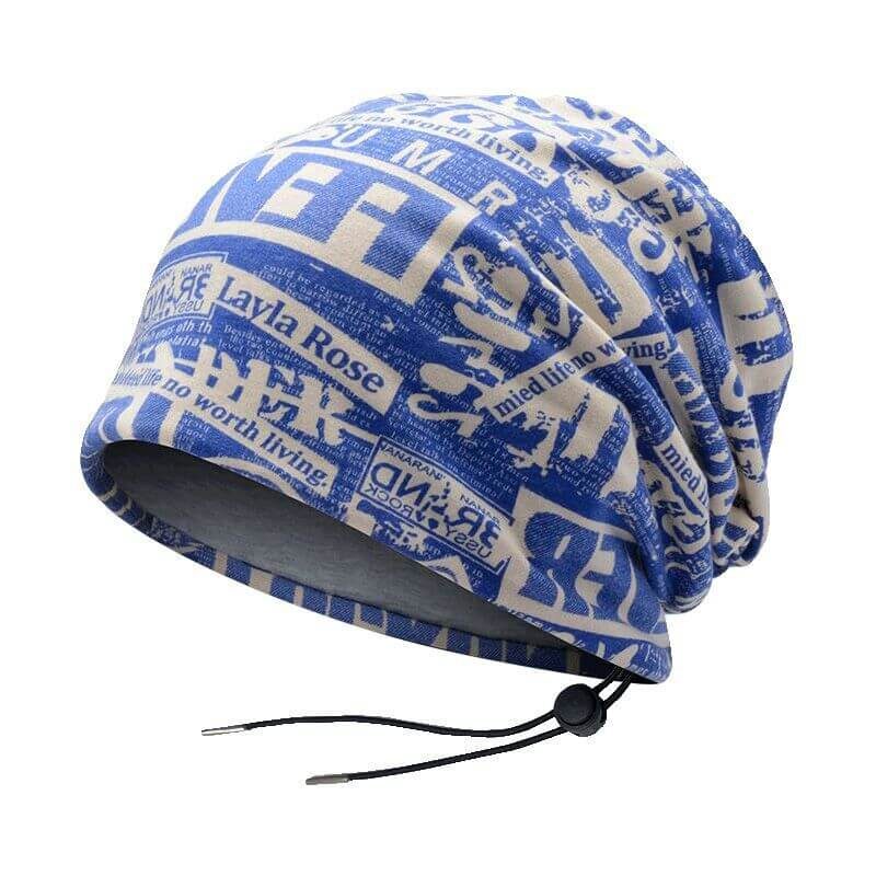 Custom Adjustable Urban Street Printed Beanie Hat Unisex Drawstring Retro Slouch Cap CNCAPS OEM ODM Factory Wholesale