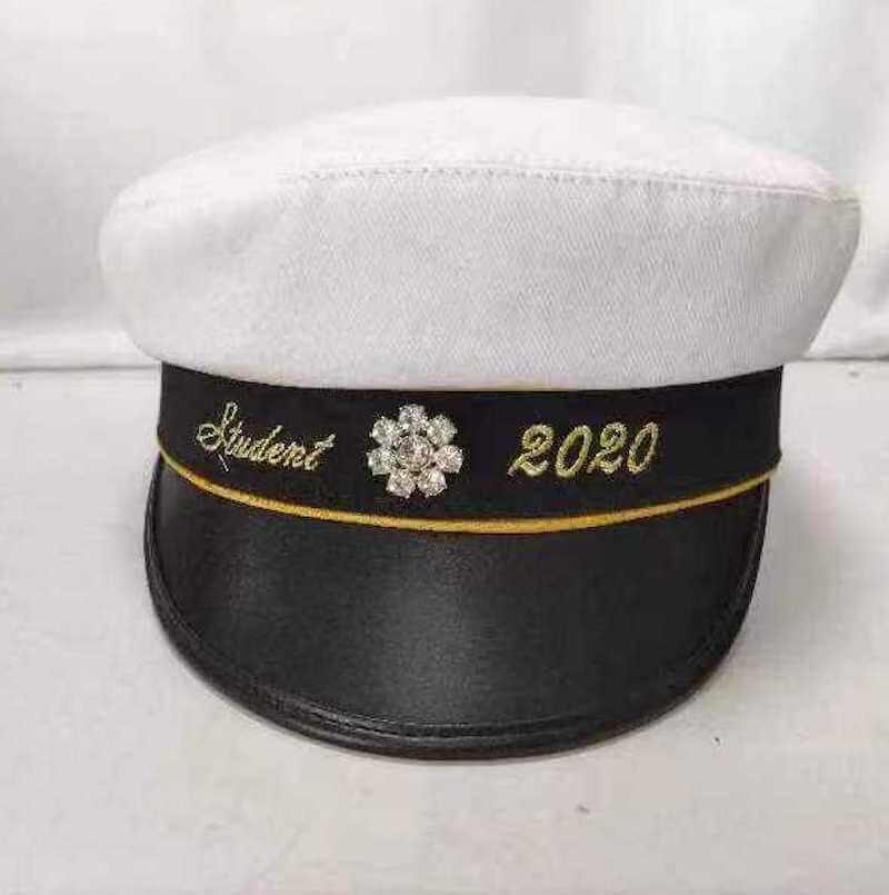 Custom Embroidered & Rhinestone Swedish High School Graduation Hats Wholesale