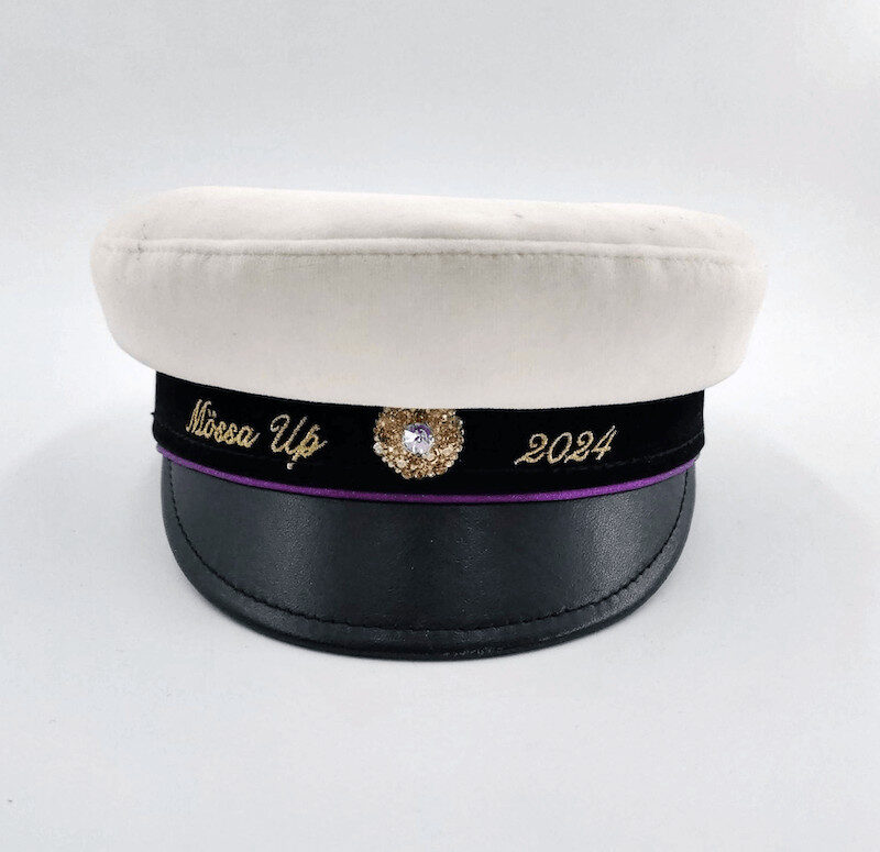 Custom Embroidered & Rhinestone Swedish High School Graduation Hats Wholesale